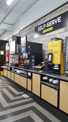 Self serve beverage area