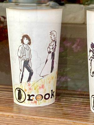 Insane art work on their cups. Talented artist!! From Howl's Moving Castle (film).