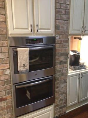 We were able to give her the double oven and coffee bar she had always wanted!