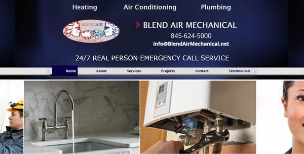 Website at www.BlendAirMechanical.net