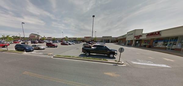 The Shoppers shopping center. To get to our building, follow the road (Jermor Lane) on the right side of this photo. | Courtesy Google Maps