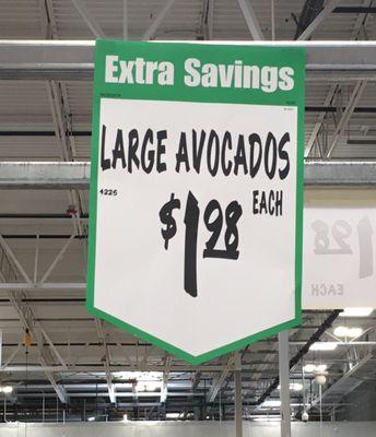 Avocados are expensive!