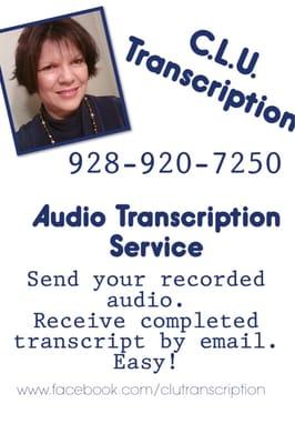 How to send audio recording to get transcribed.