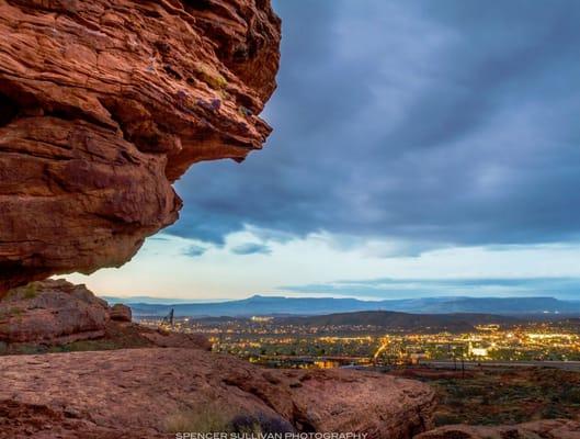 Dixie Rock looking into town. Thank you Spencer Sullivan for the photo.