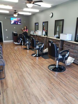 Nice, clean, modern barbershop.  My go-to place.