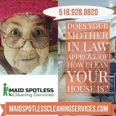 Let us clean your home before your mother in law shows up