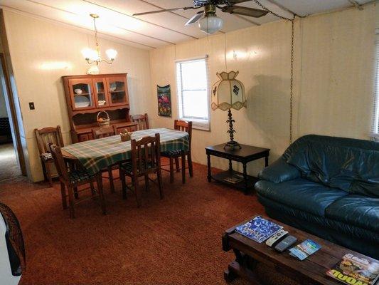 Living room of River House