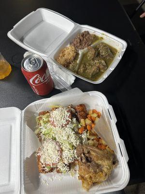 Enchiladas & costillas de puerco