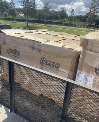 hvac units going to rebuilt apartments.