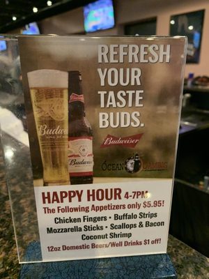 Happy Hour menu 03/2021