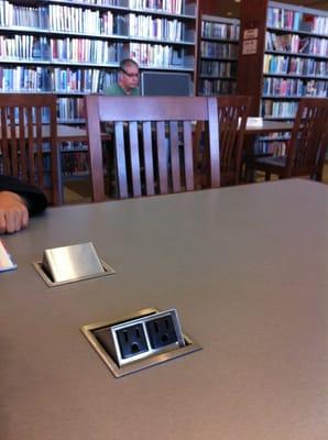 Sockets at the desk/ study tables for charging tablets/phones/lap tops