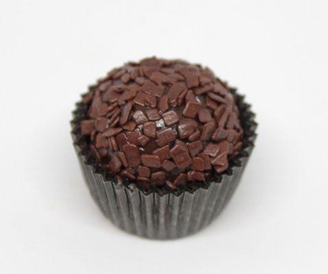 Crunchy dark chocolate Brigadeiro with cocoa nibs. Made with 70% Mānoa Chocolate Hawai`i.