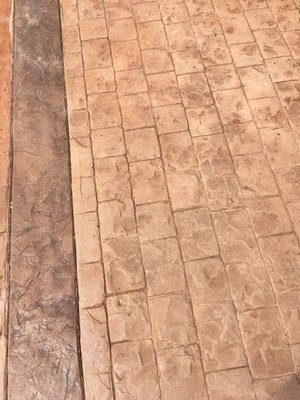 Stamped concrete- London cobble stone