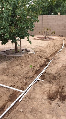 TIRED OF CRAPY PLASTIC IRRIGATION LINE IN YOUR YARD? WE CAN HELP YOU RENEWING IT SWITCHING TO PVC LINE CALL US ANYTIME FOR A QUOTE