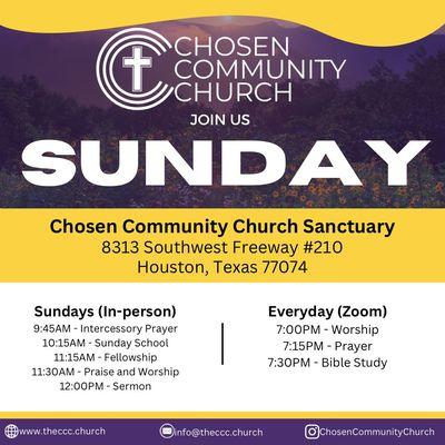 Houston Church, Chosen Community Church