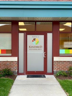 Kindred Psychology, front door