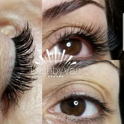 Enhancing beautiful  eyes with single classic lashes C-curl length .10 to .15mm.
Lashes by Van! Call/Text
Deposit  619 788 3274