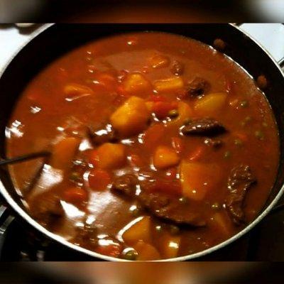 Homemade beef stew