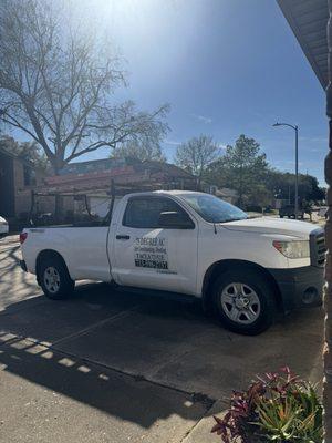 Company truck with info