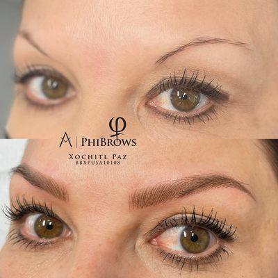 Combination Microblading+Shading