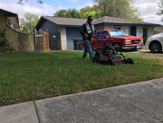 Mowing on wetmore rd