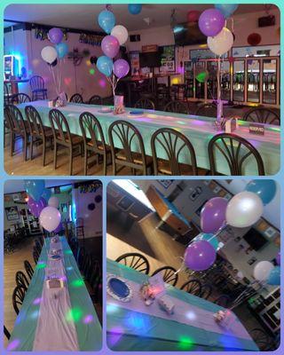 We tend to go a LITTLE extra for any of our customers that reserve a party with us....