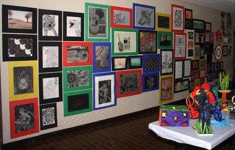 A shot from our annual community art show.