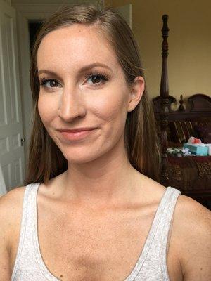 Simple wedding glam