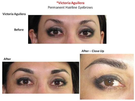 Victoria Aguilera brows and hair baldness enhancement. Go to bottom and read "reviews not recommended" or visit www.BeautyByRenee.com.