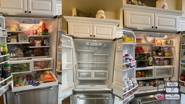 Refrigerator cleaning and organizing system install