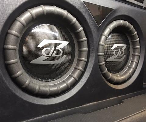 DigitalDesigns Z woofers in a custom enclosure. On a BMW M6