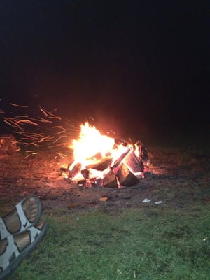 Fun times by the fire