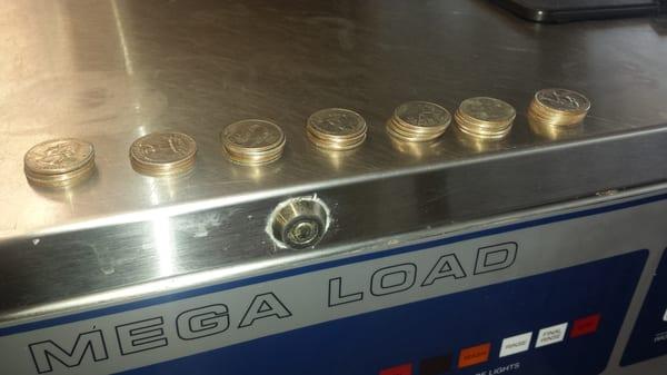 Commercial Washers 28 quarters. .......