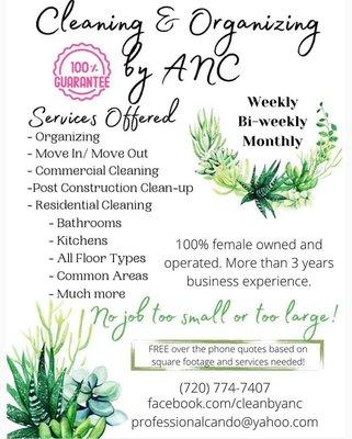 Cleaning & Organizing by ANC