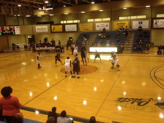 Mavericks in white uni's. Next home game, a league tourney, Nov 14-16 at Hirsch. U don't know? U betta ask somebody!