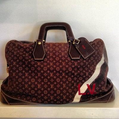 Louis Vuitton custom monogram duffle