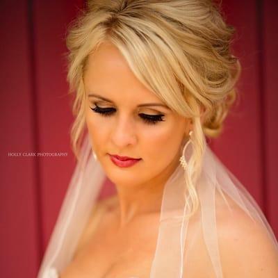 Leah's bridal look