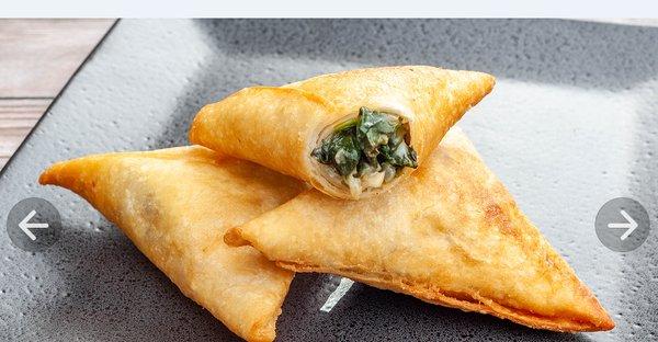 Try our spinach, mozzarella, and mushroom sambusa. www,sambusatreats.com