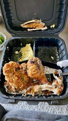 Down South Fried Chicken Plate (3pc) Mashed Potatoes