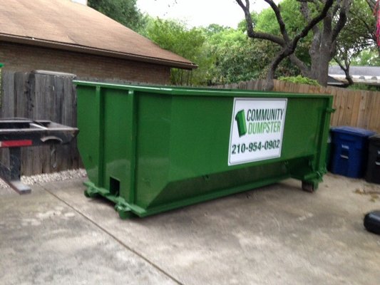 Our Dumpsters are clean and painted nice.