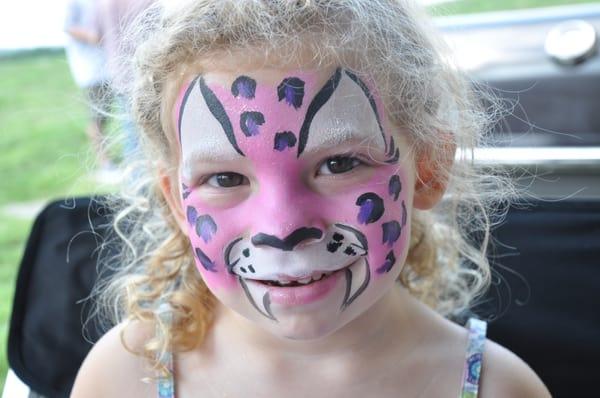 Pink Cougar by Face Fantasy Face Painting, Red Lion