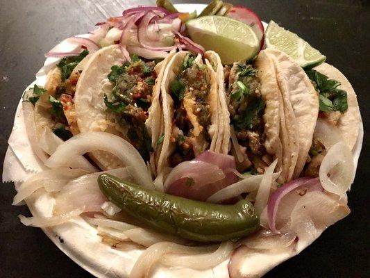 Tasty tacos! $10 for 5 Taco Tuesday Special