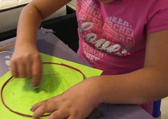 Fine motor hand writing