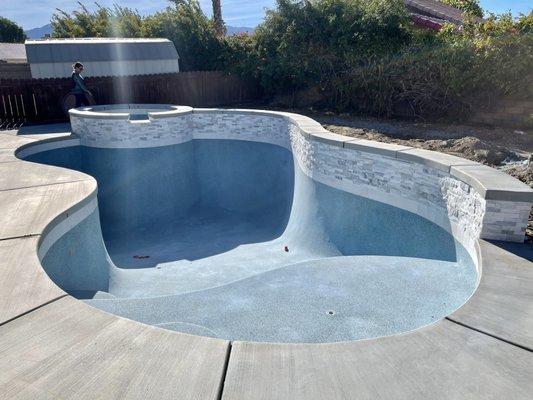 My pool built by Curdes Pools