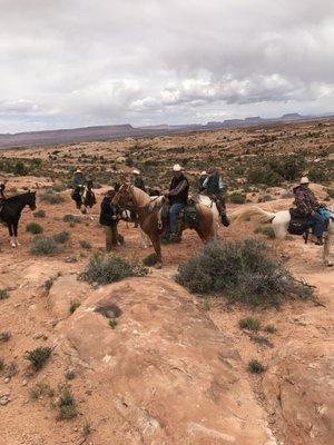 Horse trail riders