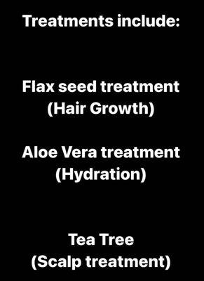 Choose from the three treatments.