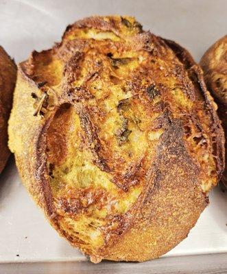 Gluten free Hatch Chile Cheddar Sourdough