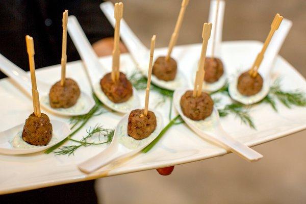 Passed Tzatziki Meatballs