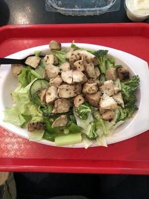 Make your own grilled chicken salad!