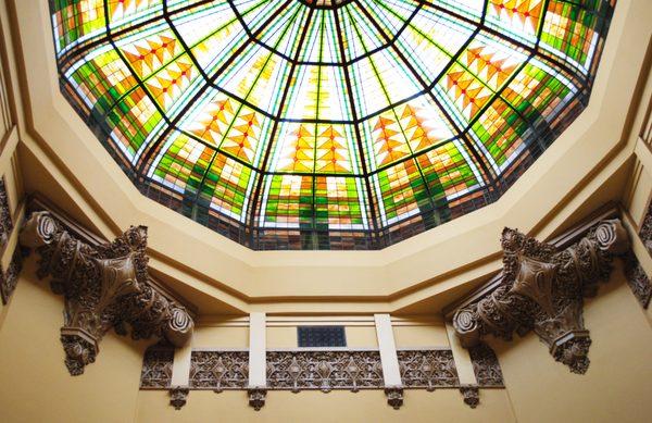 Historic 1910 Harris County Courthouse skylight